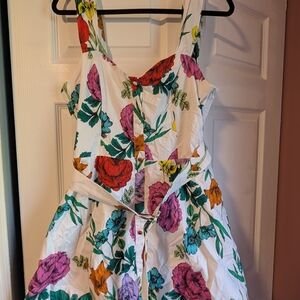 Floral Mini Dress with Bold Colors